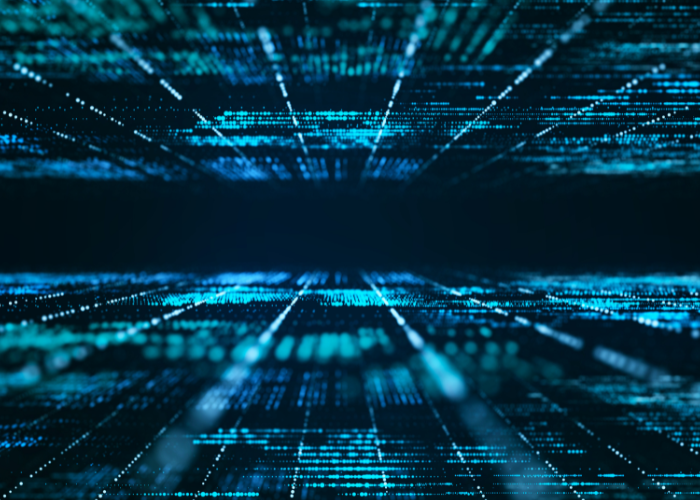 blue green data technology.