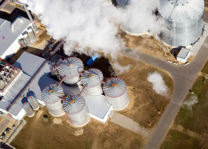 Aerial View of Ethanol Biorefinery