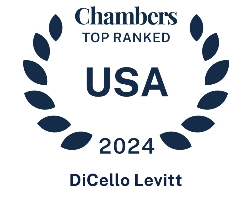 DiCello Levitt Partners and Practice Areas Recognized in Chambers USA and Global Legal Rankings