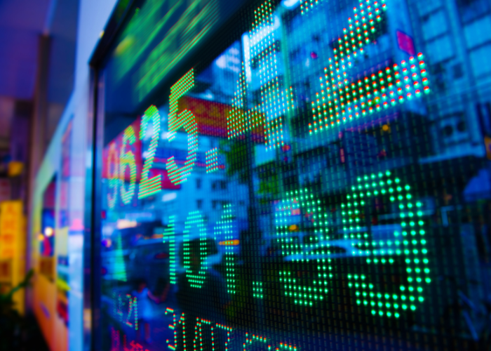 colorful lit up numbers on screen