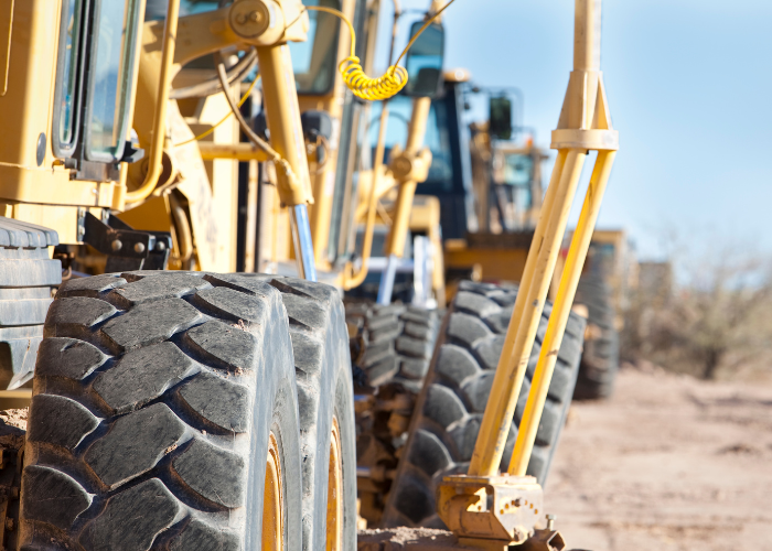 construction equipment up close