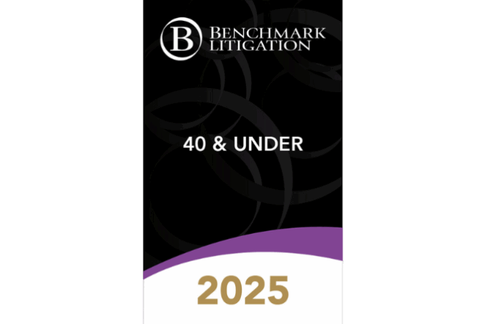 Image about Partner Justin Hawal Named to Benchmark Litigation’s 40 &a