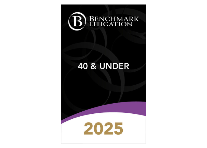 Partner Justin Hawal Named to Benchmark Litigation’s 40 &amp; Under List