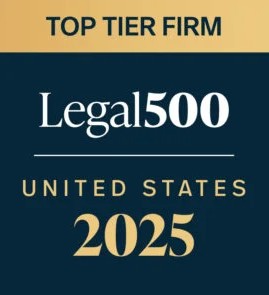2025 - Legal 500 - Top Tier Firm - United States 2025 Badge