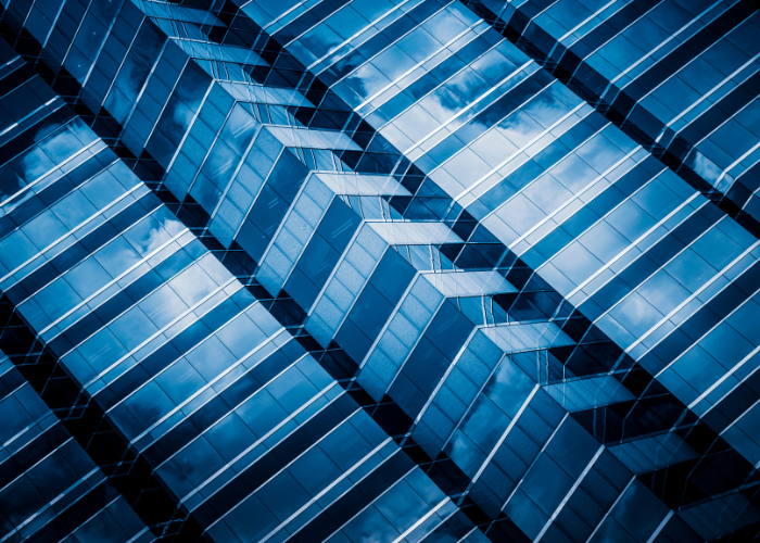 Abstract building windows