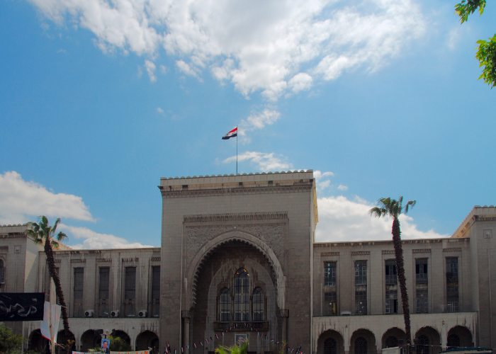 Image of Syrian capitol/justice building for release: U.S. Court Rules Syrian Arab Republic Remains Bound by $302 Million Judgment for Killing of Journalist Marie Colvin