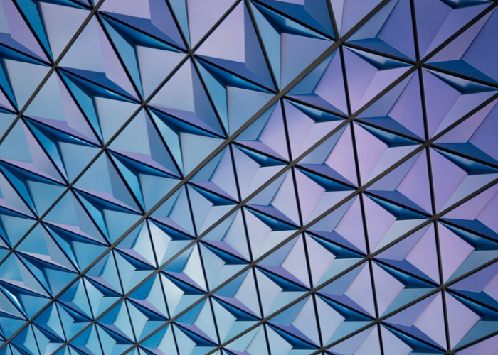 Blue and purple abstract pattern.